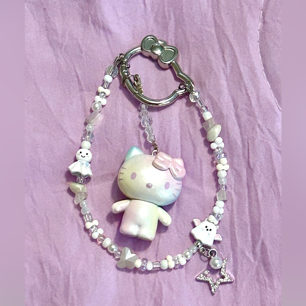 Hello Kitty 50th Anniversary Charm Keychain